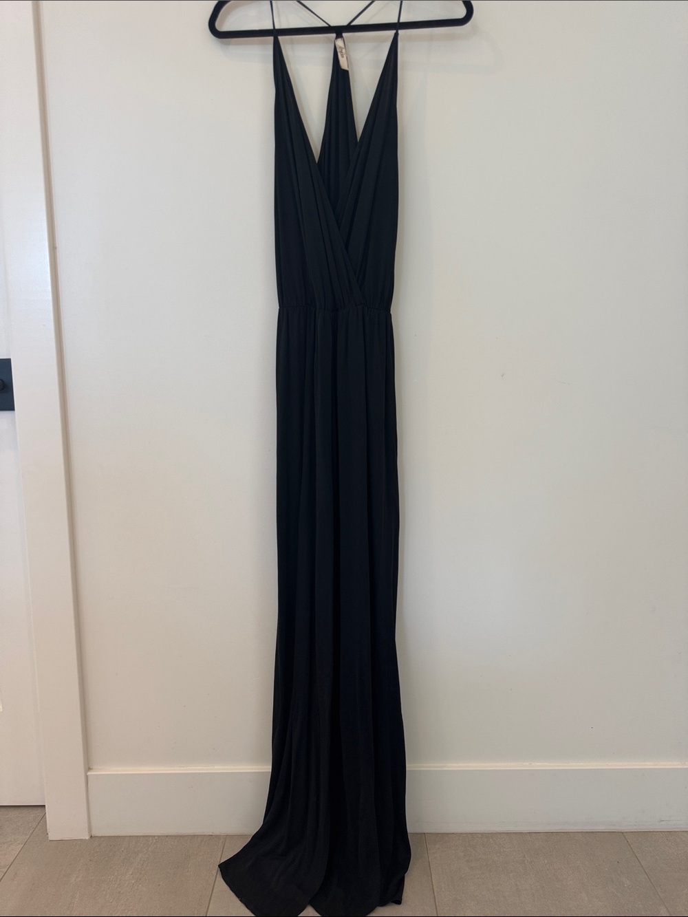 Rory Beca Black V sexy  Maxi Dress